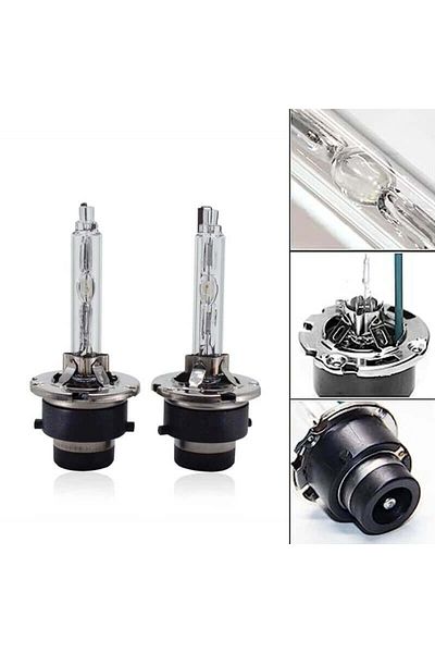 divendi-ro D2S xenon bulbs 35W, 12V, 6000K, metal flange, 3200LM, white-rece light