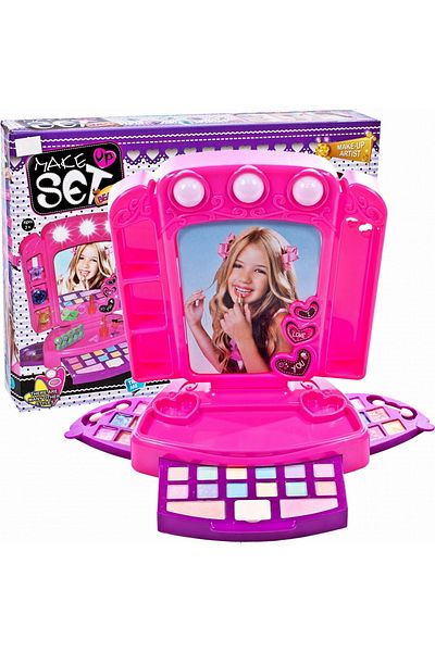 ideal STORE Set Make up Chic pentru fete idealSTORE, Glamour Strawberry, Dimensiuni 24.5 x 15.0 x 29.0 cm, Inclu