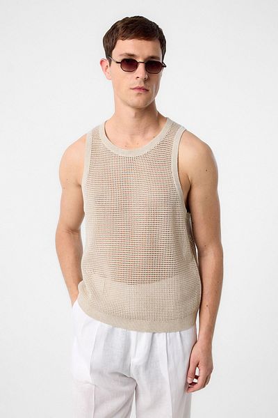 Antioch Ecru Knitwear Men's Undershirt