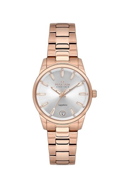 Nacar Sapphire Glass Rose Women's Watch Nc34-39B639-Rsm-Set