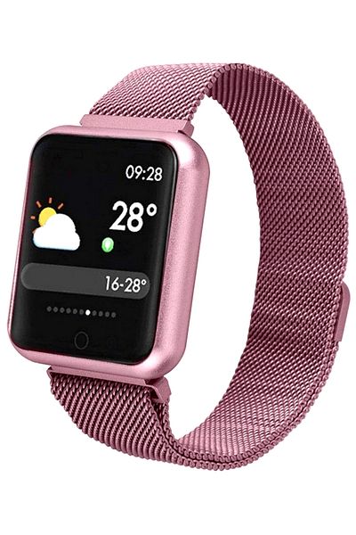 ideal STORE IDL Prestige 68 Smartwatch with metal bracelet, 1.3 inch IPS color Touch display, Heart rate monitoring