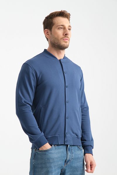 Shooter Sportswear Ανδρικό φούτερ με κουμπιά Παρλάμεντ Τυπική εφαρμογή