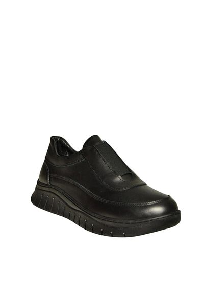 Fox Shoes U555702403 Μαύρα γνήσια δερμάτινα casual γυναικεία παπούτσια