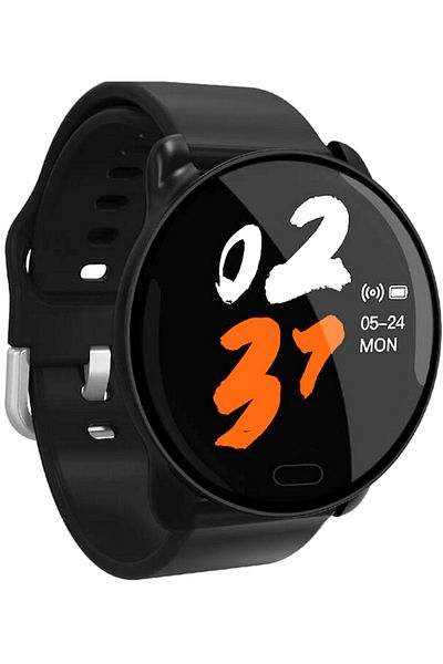 ideal STORE Ceas SmartWatch si Bratara Fitness Full Screen 68, Bratara Silicon, Monitorizare ritm cardiac, Monit