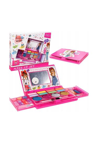 ideal STORE Set Make-Up idealSTORE BEAUTIFUL PRINCESS, Accesorizata cu oglinda O varietate de farduri, machiaje
