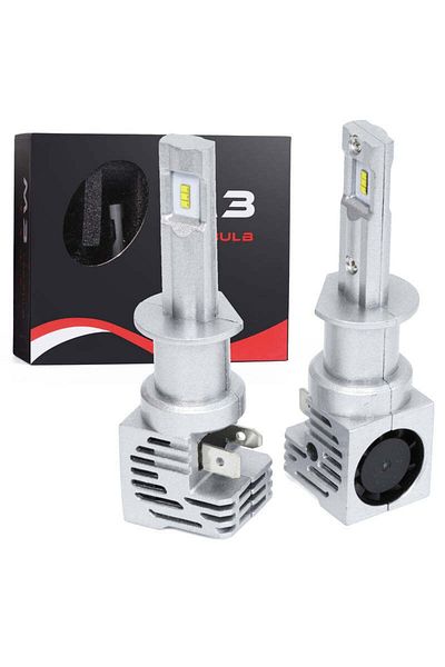 divendi-ro Set 2 x LED bulbs H1 M3 M3, active cooling, 5166 TrueLM, 2x 30W, 12V and 24V