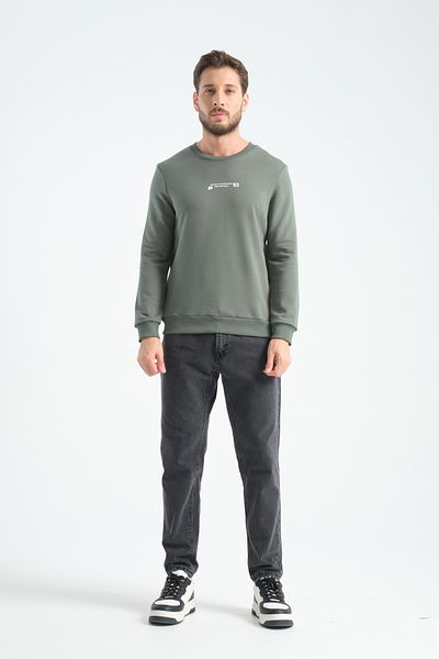 Shooter Sportswear Ανδρικό φούτερ Premium Χακί Minimal Printing Standard Fit
