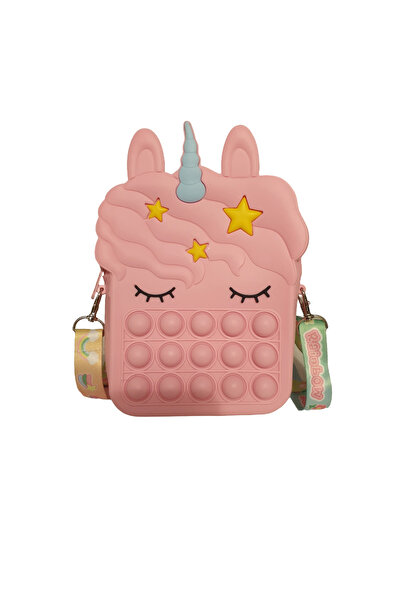 LUDIRO Τσάντα ώμου σιλικόνης Pop IT NOW, με φερμουάρ και λουράκι, τετράγωνη μ...