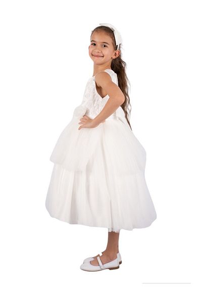 ddaniela D' Daniela - Abigail White Party Dress with Headband
