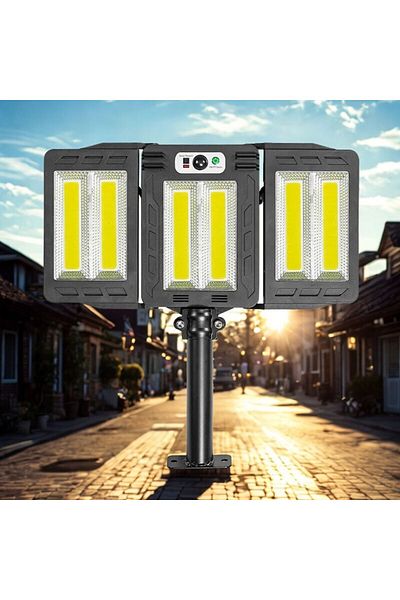 NEXTLY NEXTLY outdoor solar lamp with remote control, adjustable arms, ABS, W786-2, black