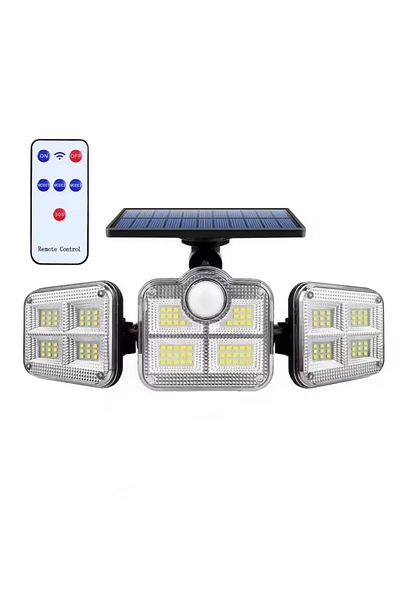 NEXTLY Lampa solara de exterior cu telecomanda NEXTLY, reglabila, 122 leduri SMD, ABS, 6-32, negru