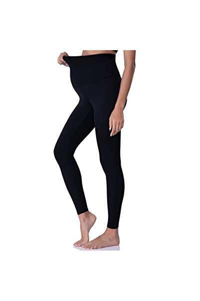 Caprisious Black Maternity Yoga Pants: Over-the-Belly Leggings for Pregnancy