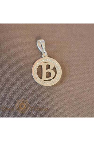 saratremo Pandantiv cu inițiala literei B din argint sterling
