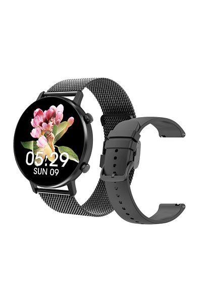 ideal STORE Smartwatch TimeOn Black IdealStore Full HD, 1.3 Inch Screen, Blood Pressure Monitoring and fr