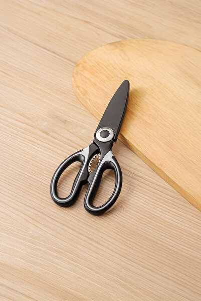 Vadi Siyah Paslanmaz Çelik Çok Amaçlı Mutfak Makası