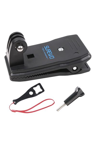 SUREWO Surewo brand clip-type attachment for backpack strap for GoPro Hero 13,12,11,10,9,8,7 cameras