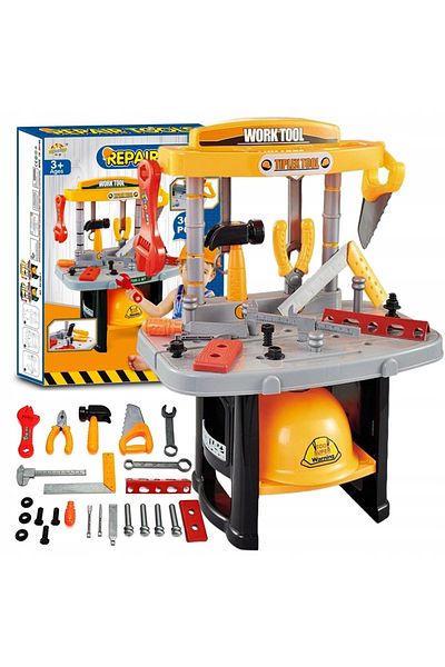 ideal STORE Interactive workbench with helmet idealSTORE Junior Tool Set, Dimensions 47 x 37 x 24 cm, Includes 25