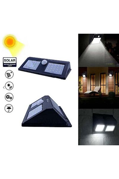 divendi-ro XF 6029 2 x 20 LED solar lamp with motion and light sensor