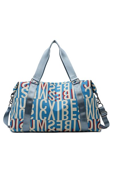 TAIKESEN Geanta sport pentru sala, TAIKESEN M-06, impermeabila, dimensiune 52x21x29 cm, Albastru