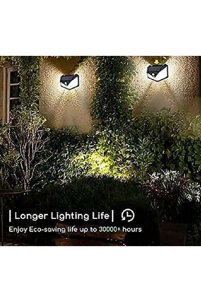 divendi-ro Set of 4 ULTRA 100 LED Solar Lamps with motion sensor and 3 light modes
