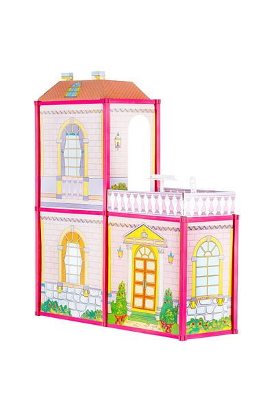 ideal STORE Dollhouse with Furniture and Terrace idealSTORE RASPBERRY VILLA, Dimensions 76 x 77 x 23 cm Access