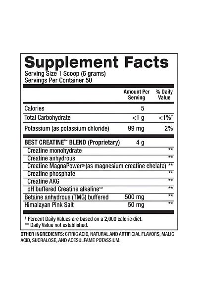 BPI SPORTS Best Creatine, Supports Muscle Growth, Fruit Punch, 300g, 50 Servings