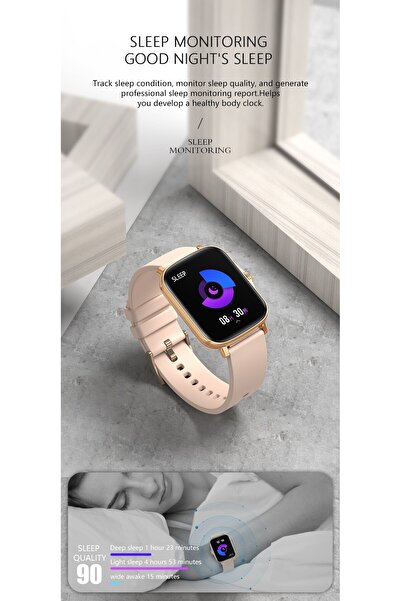 ideal STORE Ceas SmartWatch Y20 SquareStyle idealStore, Waterproof, Ecran HD, 1.7 inch, Compatibil Android/iOS,