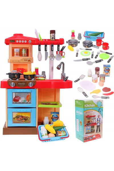IDL Little Chef MULTIFUNCTIONAL kitchen, 72 cm high, Equipped with symbolic accessories, Oven for