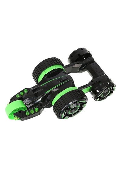 ideal STORE Masinuta cu telecomanda idealSTORE, Green Furios Car, Dimensiuni 30 x 15 x 9.5 cm, Echipata cu 5 rot