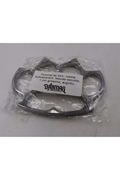 dalimag Pumnal tip box, rozeta autoaparare, tepuse ascutite, 1 cm grosime, argintiu