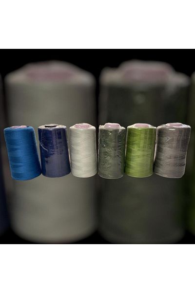 BİGÜMEX Colored Sewing Thread with Fishing Rod 6 Pcs (No13)