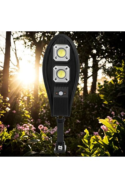 NEXTLY Lampa solara de exterior cu telecomanda NEXTLY, ajustabila, 60 leduri COB, ABS, LL-62T, negru