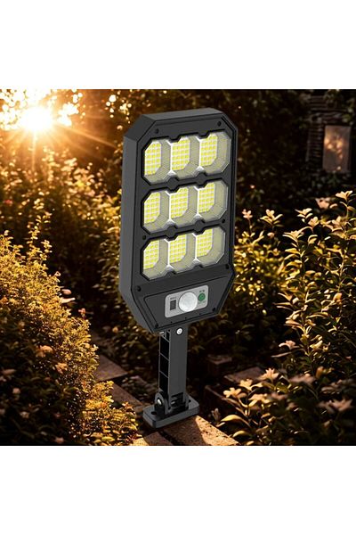 NEXTLY Lampa solara de exterior cu telecomanda NEXTLY, ajustabila, 279 leduri SMD, ABS, LF-1769, negru