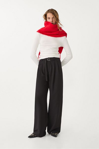 Stradivarius Long sleeve T-shirt with gathering