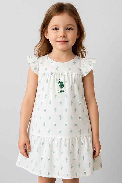 U.S. Polo Assn. U.S. Polo Assn. Baby Girl Ecru Dress