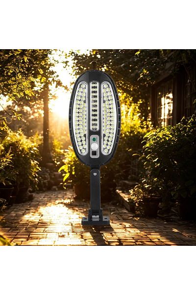 NEXTLY Lampa solara de exterior cu telecomanda NEXTLY, lumina alb rece, ABS, HB-8288B, negru