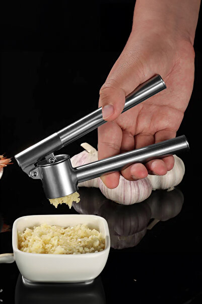 Vadi مكبس ثوم من الفولاذ المقاوم للصدأ - جهاز مساعد للمطبخ متين وعملي