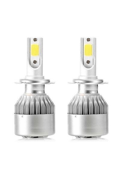 divendi-ro Set of 2 Car LED Bulbs C6 H7, High Brightness 7600 Lumens, Low Power 36W