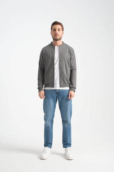 Shooter Sportswear Мъжки суитшърт с копчета, каки, ​​стандартен модел