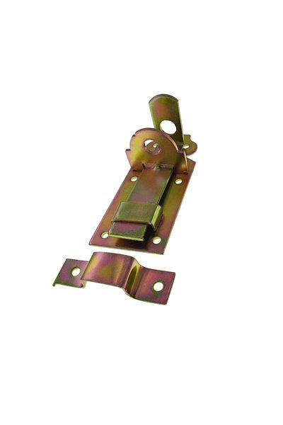 OEM Zavor aplicat, cu tija plata si orificii blocare, zincat, 100 mm