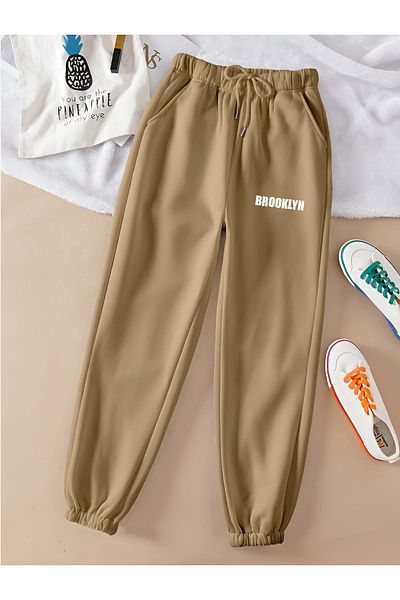 COHERENT Unisex Women/Men Brooklyn Colorful Custom Printed Combed Cotton Fabric Sweatpants Leg Elastic Jogger