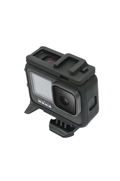SUREWO Protective frame, Surewo, compatible with GoPro Hero 12, cold shoe mounting systems, black
