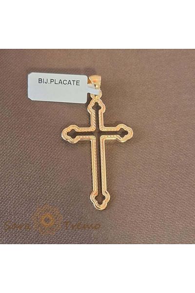 saratremo Gold-Plated Cross Amen