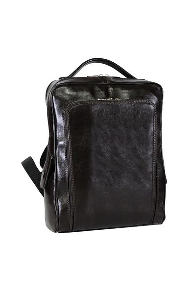 Magazinul de genti Rucsac unisex, din piele naturala moale, model 236, Maro inchis