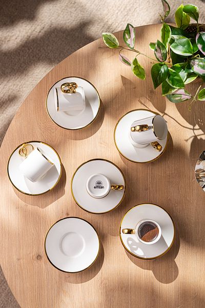 Emsan Wedding 90 ml Set of 6 Coffee Cups