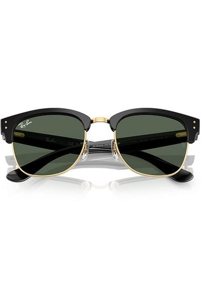 Ray-Ban Ray‑Ban RBR0504S Clubmaster Reverse 6677VR – Unisex, Negru pe Arista, Lentile Dark Green, Mărime 51