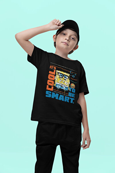 SEVBANO تي شيرت للأطفال بتصميم سبونج بوب مطبوع للجنسين (1-12 سنة)