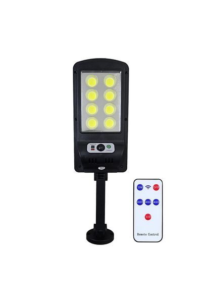 NEXTLY Lampa solara de exterior cu telecomanda NEXTLY, ajustabila, 80 leduri COB, ABS, W756-8, negru