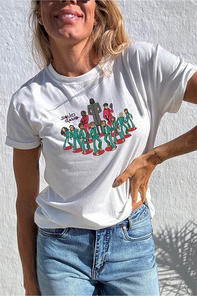 VİZYON İKRA Squid Game 456 Popular Characters Printed Unisex T-Shirt/ Sweatshirts - All Age Groups