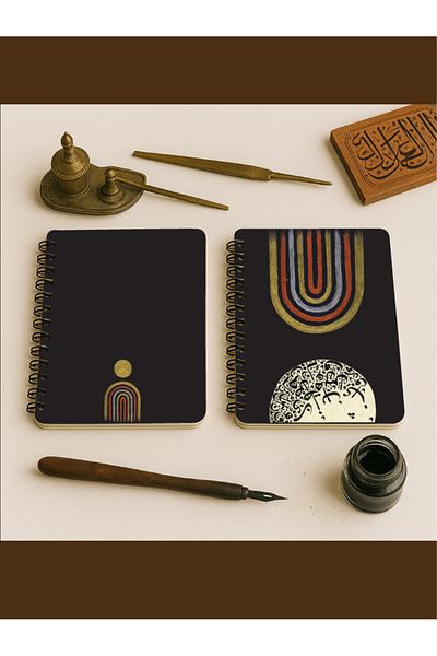 Apeirona | Limitless Art Unlined A5 Notebook - Extremely Thick 110 Gr. Paper- Cartridge Paper - Line Series